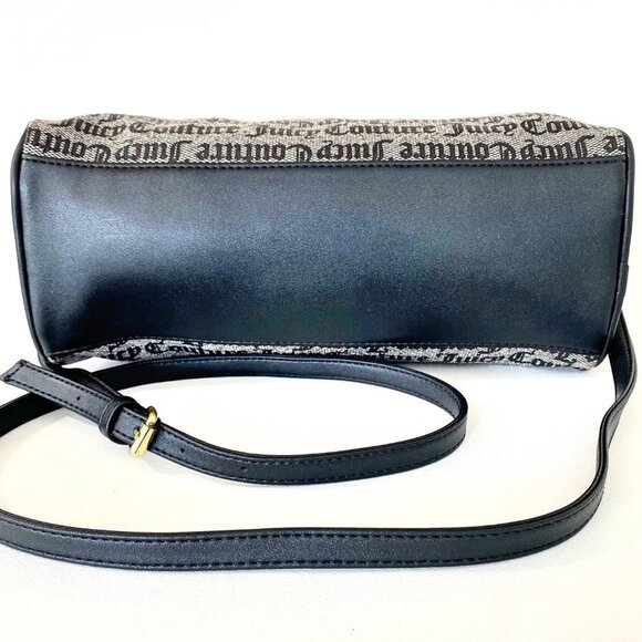 Juicy Couture Black Fashionista Bowler Satchel Bag NWT - Picture 9 of 11